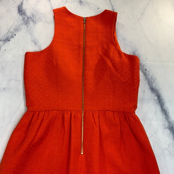 Cynthia Steffe Bright Orange Textured Dress - Picture 2 of 8